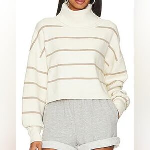 Free People Paulie Stripe Turtleneck Sweater